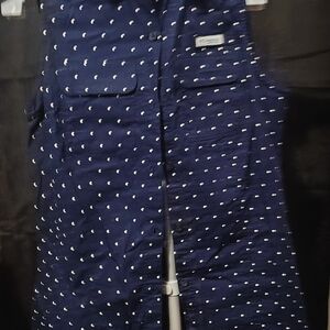 Navy Polka Dot Dress